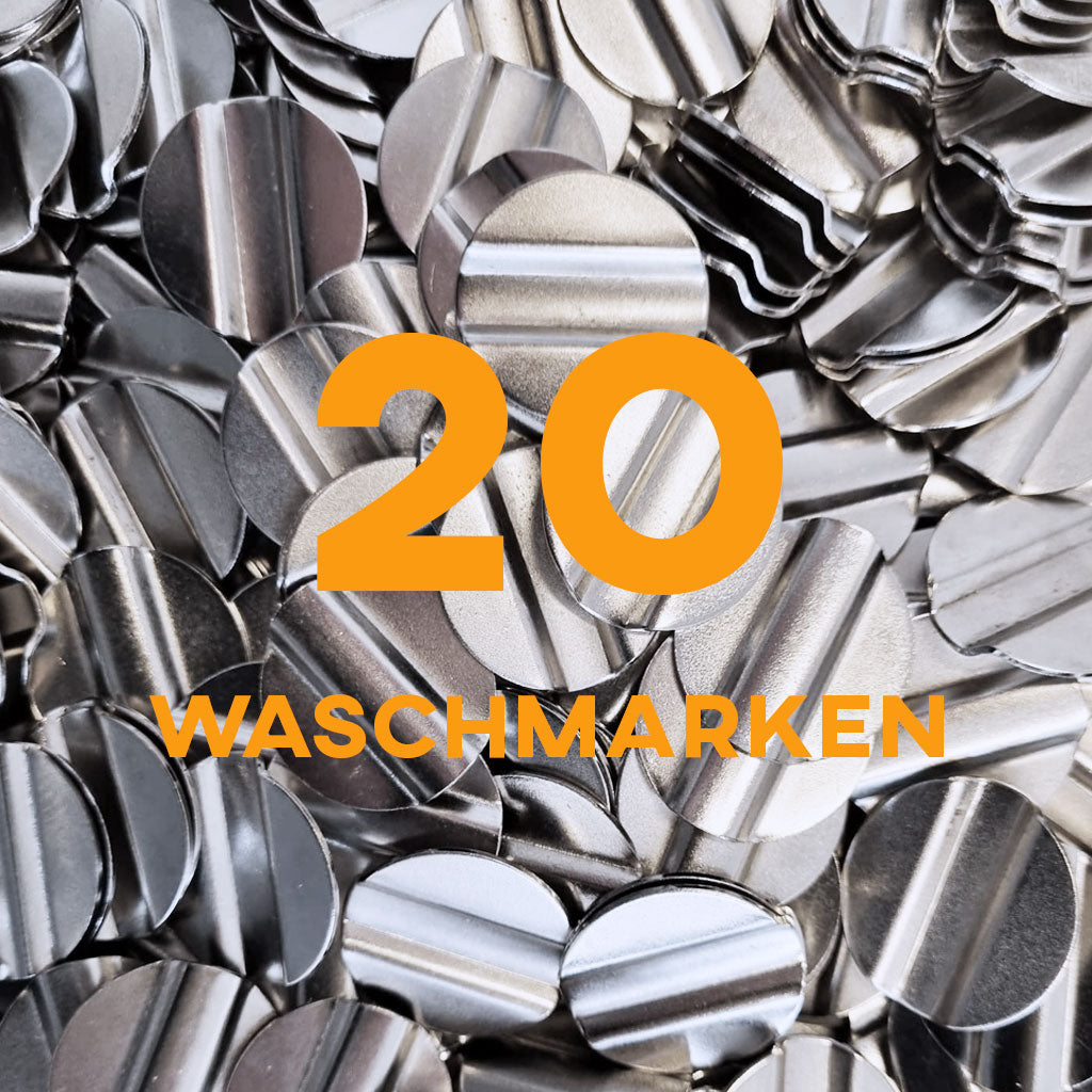 20 Waschmarken